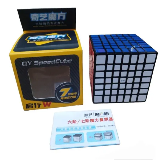 Cubo De Rubik 7x7 Sticker Borde Negro Marca Qiyi Mo Fang Ge