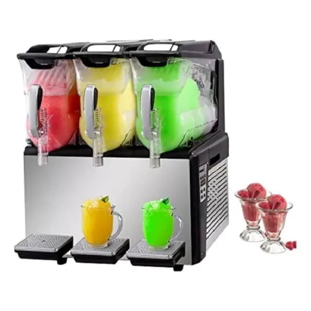 Vevor Máquina De Bebidas Heladas Granizadas, Tanques 10l X3,