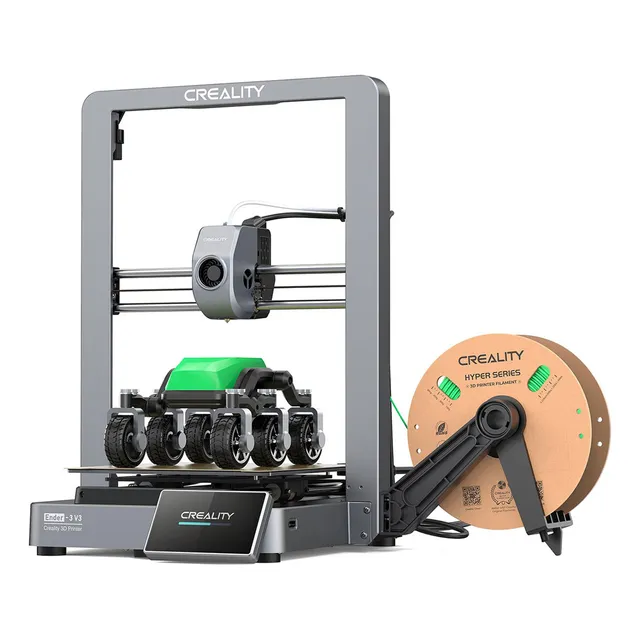 Impresora 3D Creality Ender-3 V3 color negro 127V con tecnología de impresión FDM