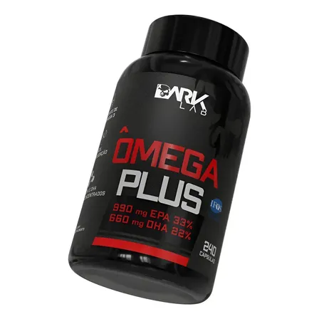Omega Plus 240 Caps Dark Lab Sem Sabor