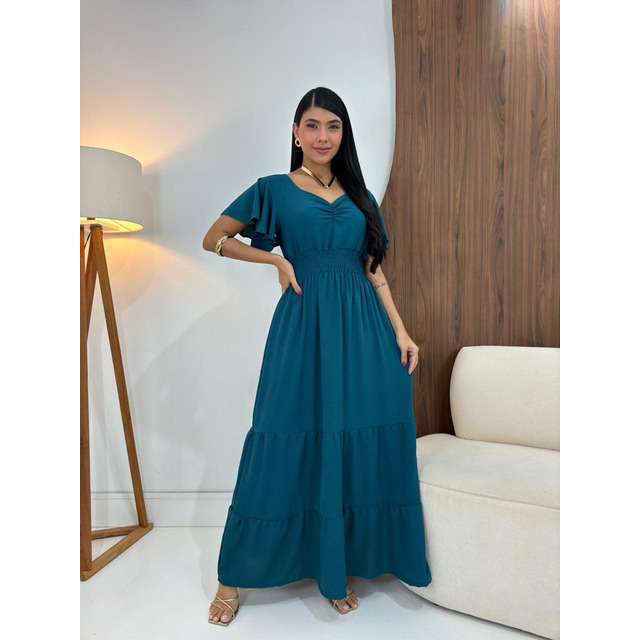 Vestido Longo Feminino De Manguinhas Multiuso De Luxo Vestido Longo Feminino De Manguinhas Multiuso De Luxo