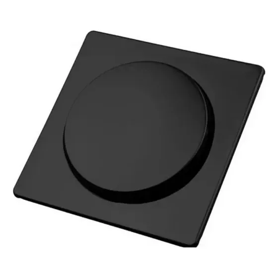Desague Rejilla Centro Piso Push Button Negro Mate Acero