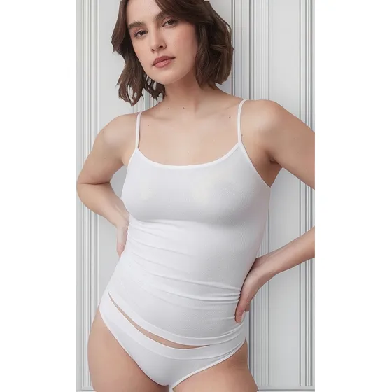 Camiseta Pimentón De Microfibra Y Bretel Fino 46021 Lumiere