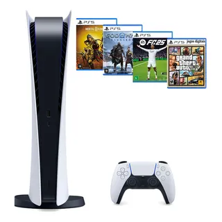 Sony Playstation 5 825 Gb Ps5 + Ea Fc Fifa 25 + God Raganarok + Gta 5 + Mkt 11 Sony Playstation 5 825 Gb Ps5 + Ea Fc Fifa 25 + God Raganarok + Gta 5 + Mkt 11