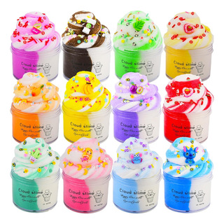 Kit Cloud Slime 12 Pack, Brinquedo De Massa De Limo De Do... Kit Cloud Slime 12 Pack, Brinquedo De Massa De Limo De Do...