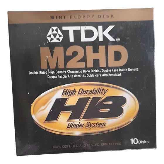 Caja Diskette 5 1/4 M2hd Tdk Doble Cara, Doble Densidad