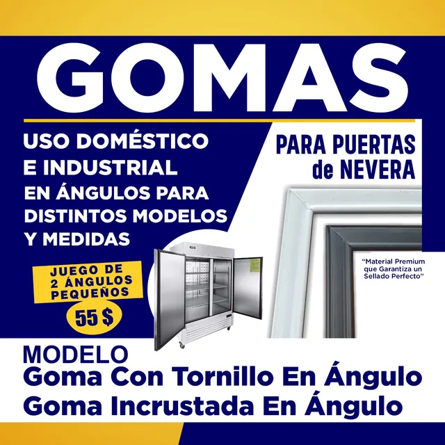 Gomas Respuesto Para Angulos Pequeños De Neveras