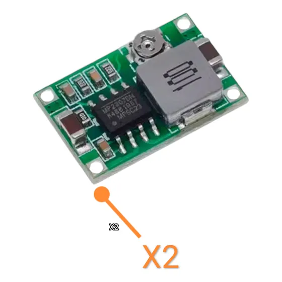 Módulo Reductor Dc-dc Mini 360 Pack De 2 Unidades