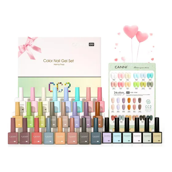 Set De Esmaltes De Uñas En Gel Canni Cc2, 30 Colores, 9 Ml,