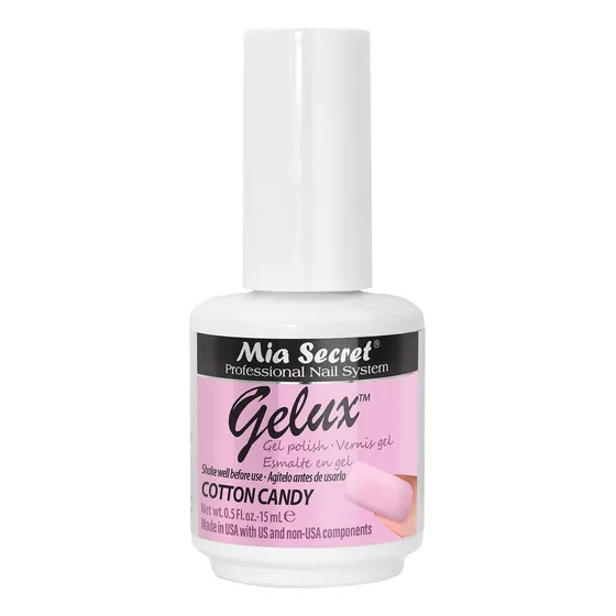 Esmalte de uñas color Mia Secret Cotton Candy Gelux de 15mL de 1 unidades