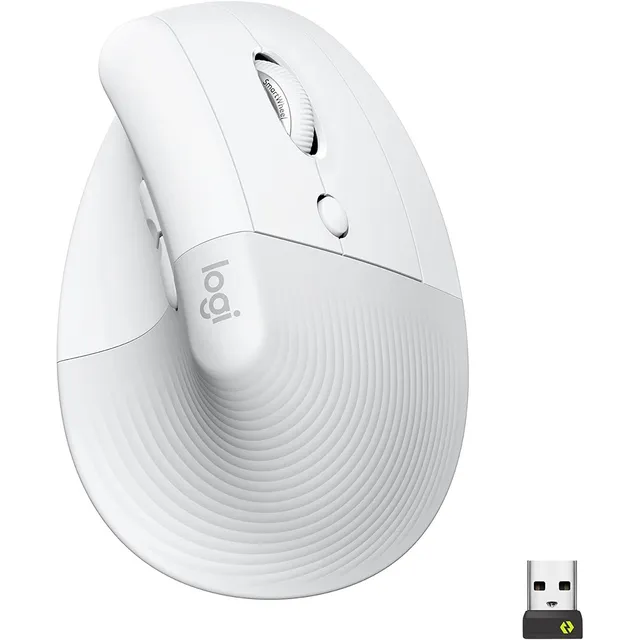 Mouse Ergonómico Inalambrico Vertical Logitech Lift Blanco
