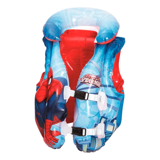 Chaleco Inflable Flotador Spiderman Niños De 3 A 6 Años