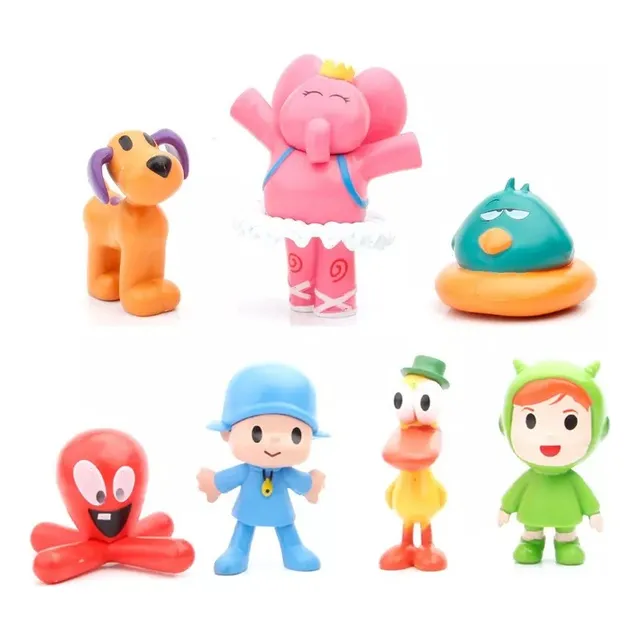 . 7pcs Pocoyo Zinkia Figura Modelo Juguete Regalo For Niños