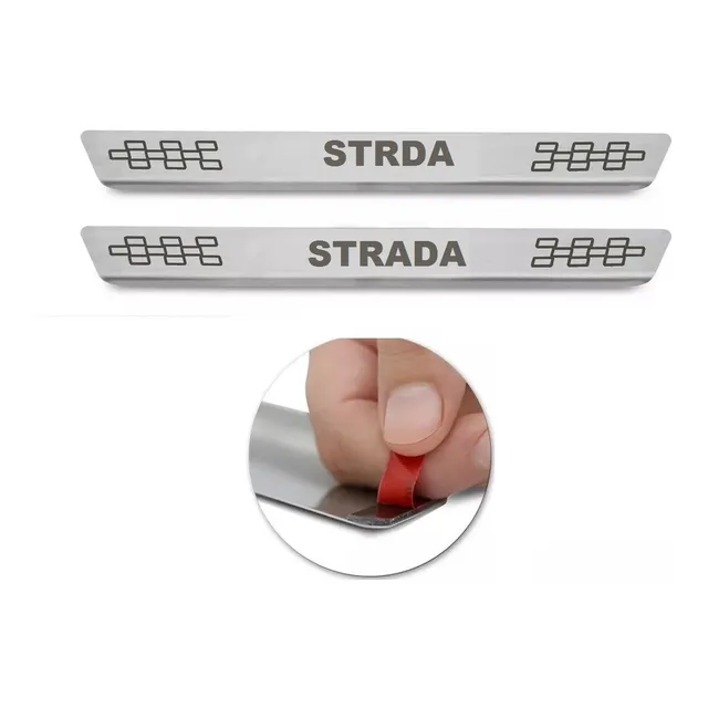 Cubre Zocalo Fiat Strada - Juego Acero Inox.