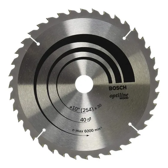 Disco De Sierra Circular Optiline 254mm (10) 40 D Bosch Color 283165