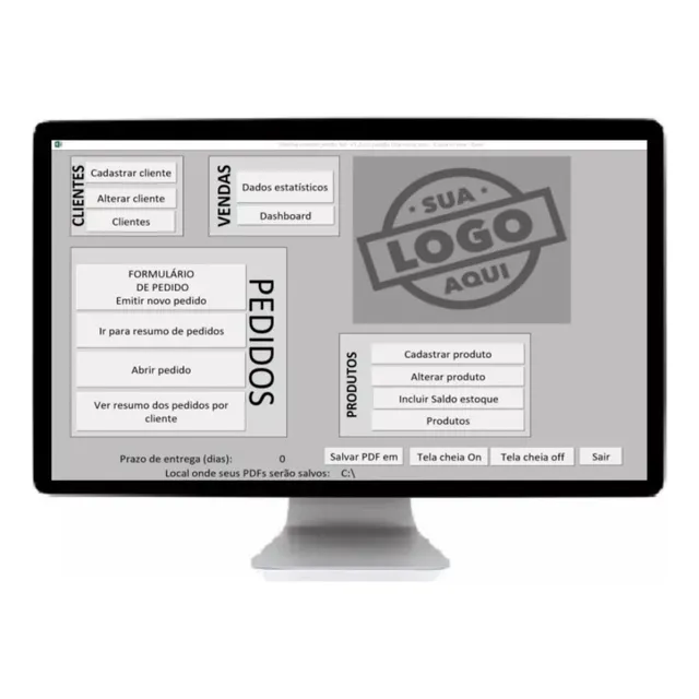 Sistema Cadastro De Clientes, Produtos, Vendas, Pedidos