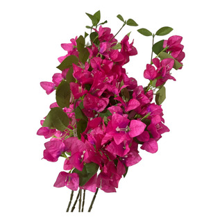 05 Flores Artificial Bougainville Primavera Galhos Haste 05 Flores Artificial Bougainville Primavera Galhos Haste