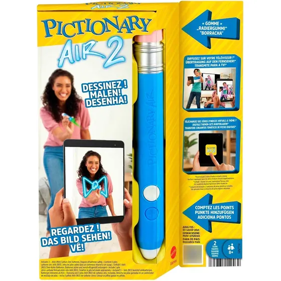 Pictionary Air 2 Juego Familiar De Dibujo Mattel Games