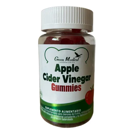Gomitas Vinagre De Manzana X60 Apple Cider Vinegar Gummies Manzana