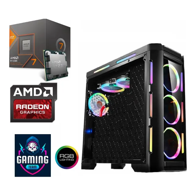 Pc Gamer Ryzen7 8700g 32gb Ddr5 Radeon 1tb Nvme Wifi 600w80p