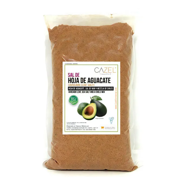 1 Kg Sal De Gusano De Maguey Tradicional Oaxaca Sabor Hoja de Aguacate