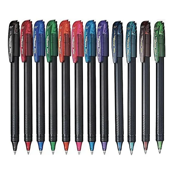 Lápices Pentel Energel Colores, Makkuro 0,7 Mm.