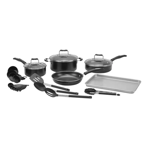 Kit Bateria D/ollas + Utensilios 22pzas Negro Cuisinart