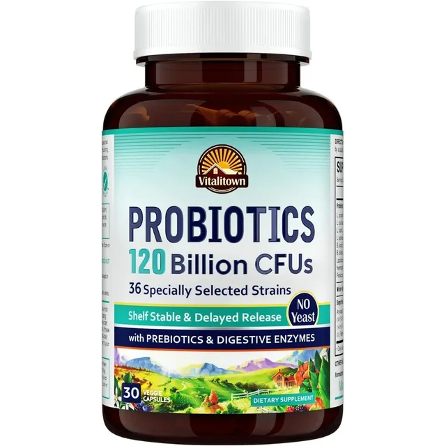 Probioticos 30 Capsulas Prebioticos & Enzimas 120 Billones 