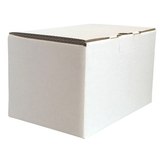 Caja De Carton Envios 10 Pzas 27x17x15 Cm Corrugado Blanco Blanco Caja De Carton Envios 10 Pzas 27x17x15 Cm Corrugado Blanco Blanco