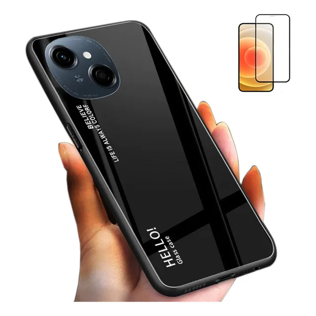 Funda Para Tecno Spark Go 1 Vidrio De Color+mica