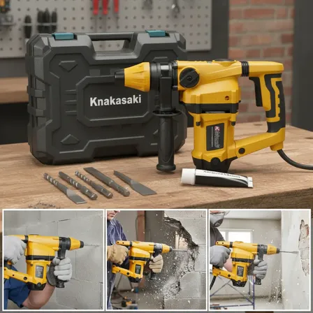 Martelete Rompedor Demolidor Sds Plus 1600w 3600bpm Nakasaki 110v Amarelo