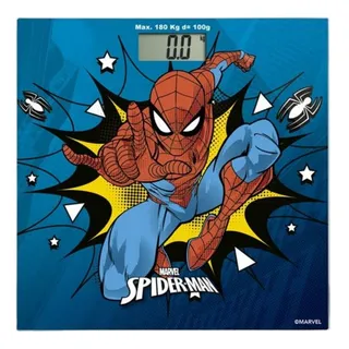 Balança Digital Homem Aranha Marvel Multilaser SaĂșde - Hc097 Cor Azul Balança Digital Homem Aranha Marvel Multilaser SaĂșde - Hc097 Cor Azul