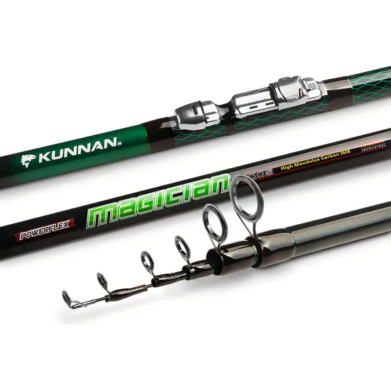 Caña Pesca Pejerrey Telescópica Kunnan Magician 4.20m 40gr Color Verde
