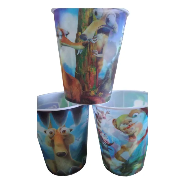 Vasos Promoción Conaprole, De La Era Del Hielo 3, En 3 D