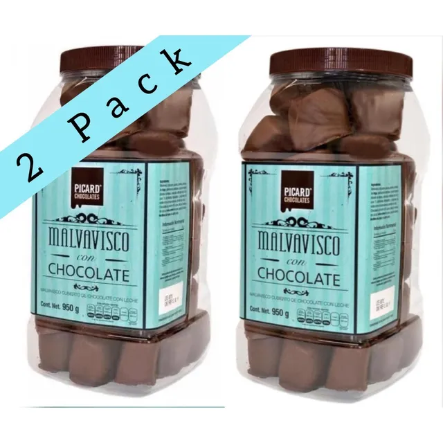 Pack 2 Botes Bombones Malvavisco Con Chocolate Picard