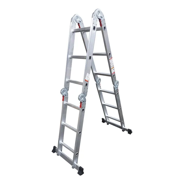 Escalera De Aluminio Articulada 12 Escalones Alpina