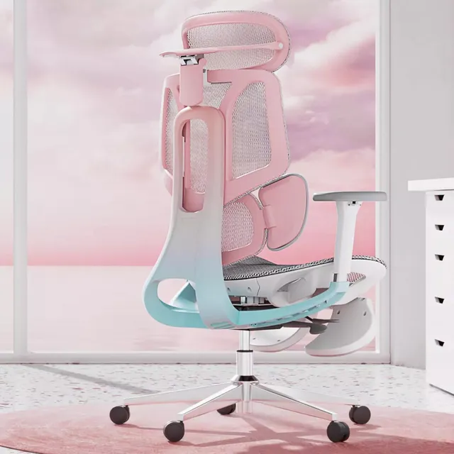 Hbada E3 Pro Silla Gamer Ergonómica Con Soporte Lumbar Rosa