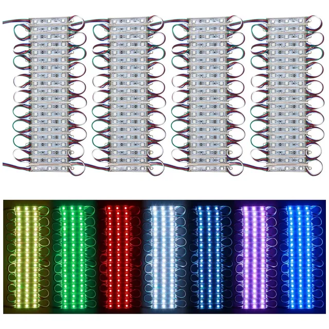 Modulo Led 5050 (20 Piezas) Rojo Azul Ámbar Verde Y Blanco