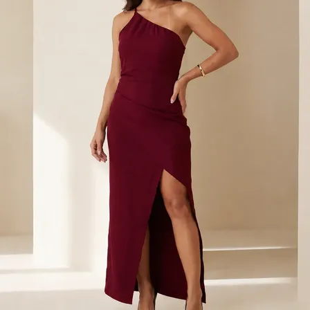 Vestido Longo De Festa Feminino Com Fenda Madrinha Convidada