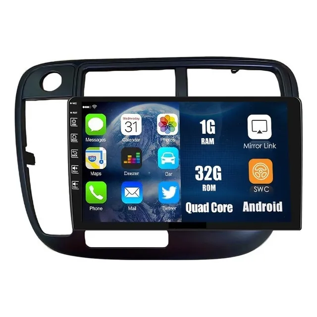 Zk Radio Estéreo Android Para Honda Civic 1996-2001 2+32gb
