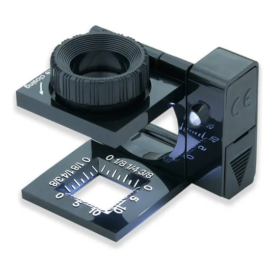 Lupa Plegable Portatil Con Luz Led 11,5x Aumentos Carson 