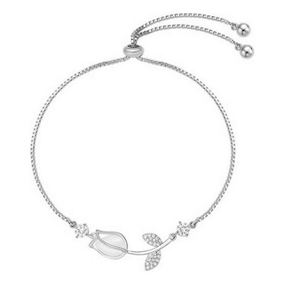 Pulsera De Tulipán Ajustable Para Mujer, Joyería De Regalo Pulsera De Tulipán Ajustable Para Mujer, Joyería De Regalo