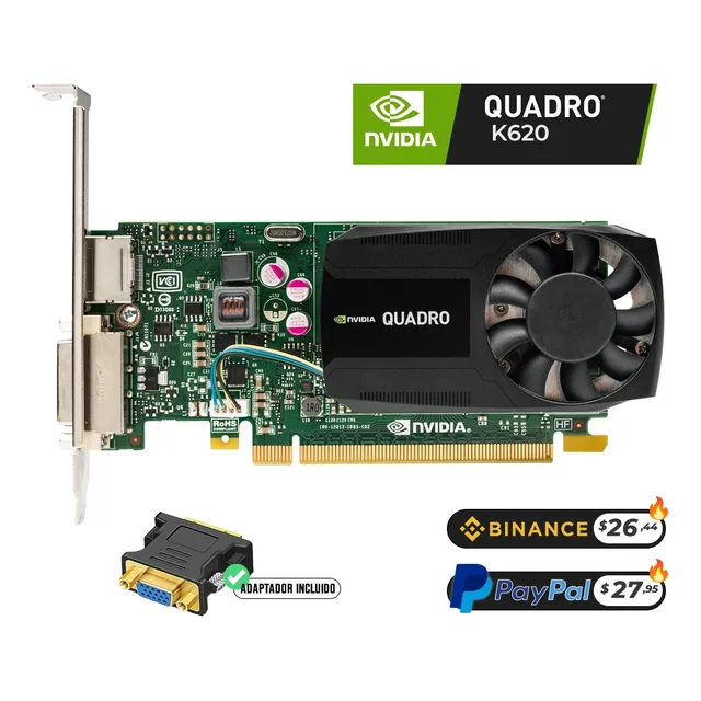 Tarjeta De Video Grafica Nvidia Quadro K620 2gb Ddr3 128bit