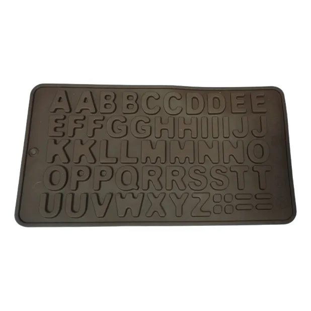 Molde Silicon Letras Abecedario Pequeñas Resina Epoxica 