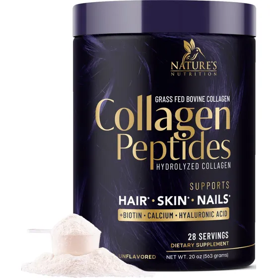 Péptidos De Colágeno En Polvo Nature's Nutrition Sin Sabor 5