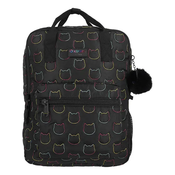 151058d0941 U Color Negro Diseño De La Tela Black Cat