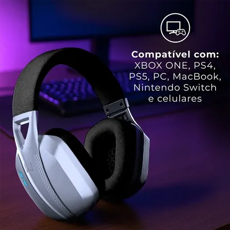 Headset Gamer Wireless Warrior - Ph703 Preto