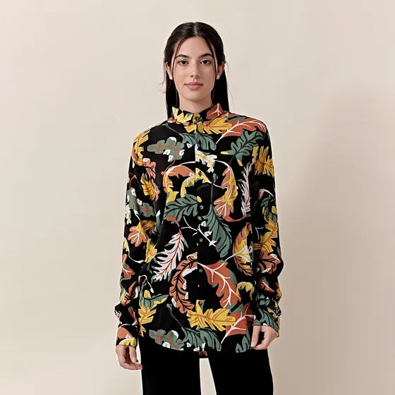 Camisa Estampada Manga Larga Moondancer 13 Luxo