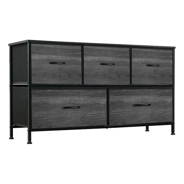 Cómoda De 5 Cajones Dormitorio, 21h X 40l X 12''w, Toc...