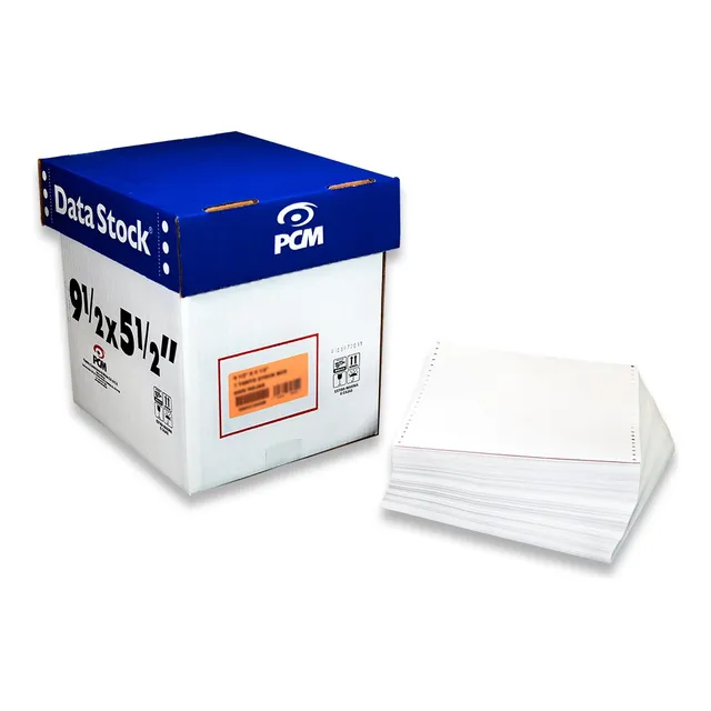 Papel Stock Forma Continua 9 1/2  X 5 1/2 , 1 Tanto 6000 H.